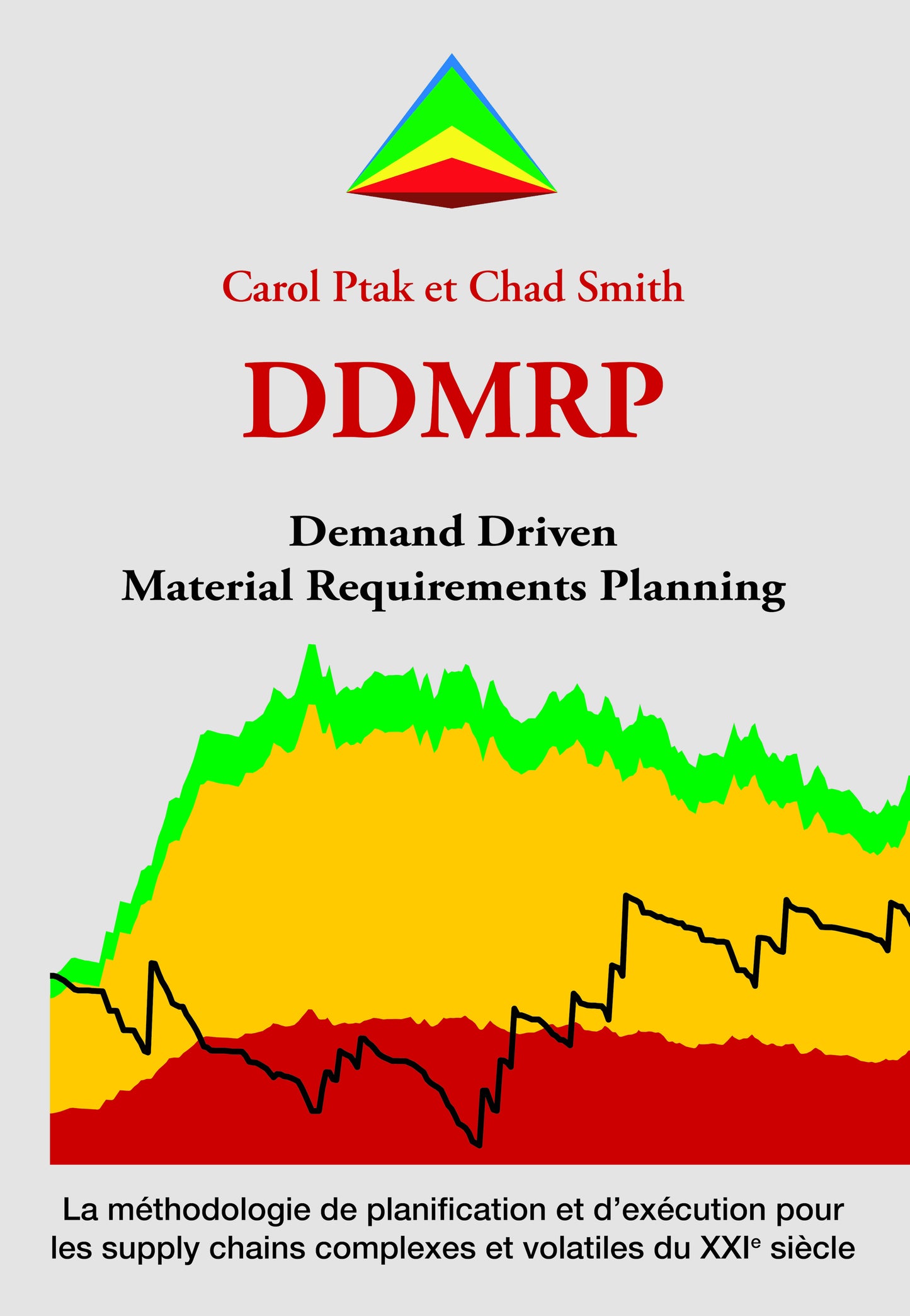 Vorderseite des Buches "Demand Driven Material Requirements Planning" (französische Ausgabe) von Carol Ptak und Chad Smith; Couverture du livre "Demand Driven Material Requirements Planning" (version francaise) de Carol Ptak et Chad Smith
